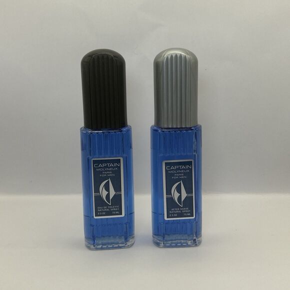 2x Captain Molyneux Men’s Gift Set - 2.5 oz EDT + After Shave Spray Each  NEW - Picture 3 of 16